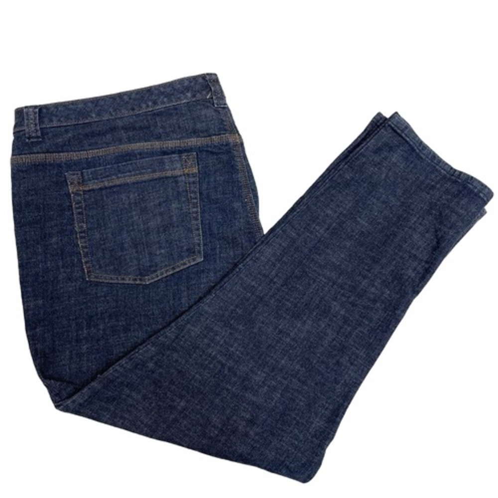 Venezia Tummy Control Straight Leg Jeans, Dark Wash, Plus Size‎ Ladies 28